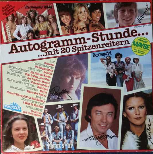 Verschiedene - Autogramm-Stunde Mit 20 Spitzenreitern (LP) 50395