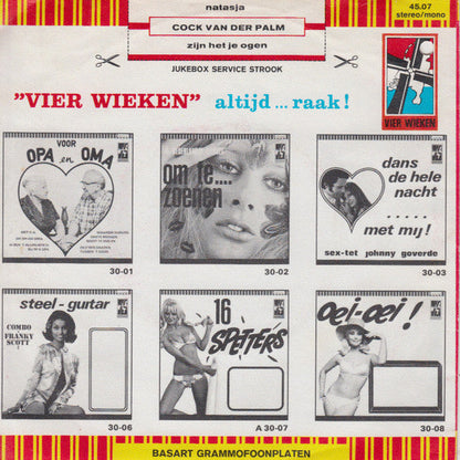 Cock van der Palm - Natasja 47232 Vinyl Singles Vinyl Zeer Goed / Hoesje Goed "VINYLSINGLES.NL"