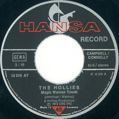 Hollies - Magic Woman Touch Vinyl Singles Vinyl Zeer Goed / Hoesje Generic "VINYLSINGLES.NL"