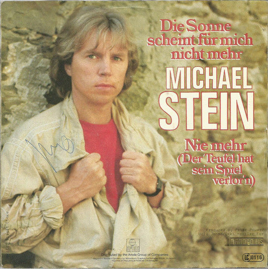 Michael Stein - Die Sonne Scheint Für Mich Nicht Mehr 21319 Vinyl Singles Vinyl Goed / Hoes Goed