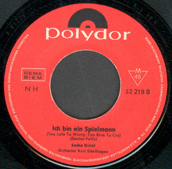 Sacha Distel - Deine Stimme Am Telefon (Endstation) 42256 Vinyl Singles Toevoegen Vinyl Goed / Hoes Generic