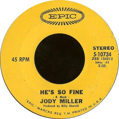 Jody Miller - He's So Fine 42116 Vinyl Singles Vinyl Goed / Hoes Generic