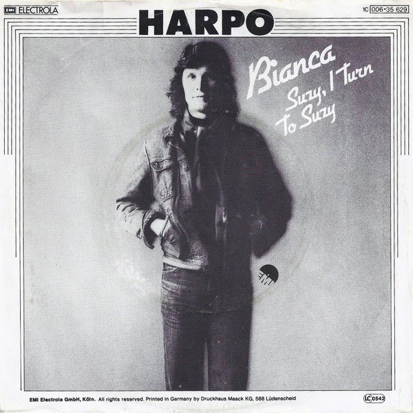 Harpo - Bianca Vinyl Singles Vinyl Zeer Goed / Hoesje Goed "VINYLSINGLES.NL"