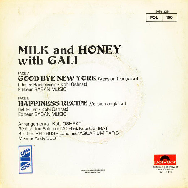 Milch und Honig mit Gali Atari - Good Bye New York 19208