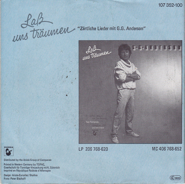 G.G. Anderson - Sommernacht In Rom 2**** Vinyl Singles Vinyl Zeer Goed / Hoesje Goed "VINYLSINGLES.NL"