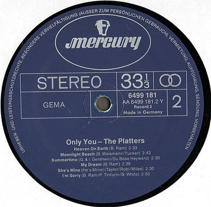 Platters - Nur Du (LP) 48901