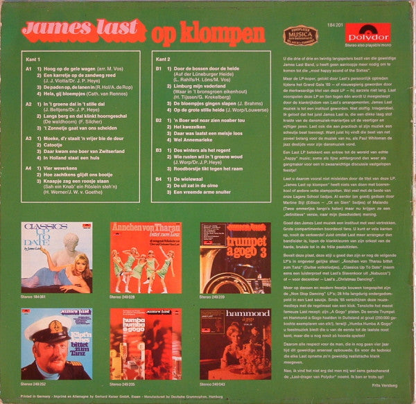 James Last – James Last On Clogs (LP) 41055