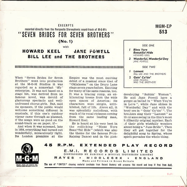 Various - Seven Brides For Seven Brothers (No. 1) 41758 Vinyl Singles EP Vinyl Goed / Hoes Goed