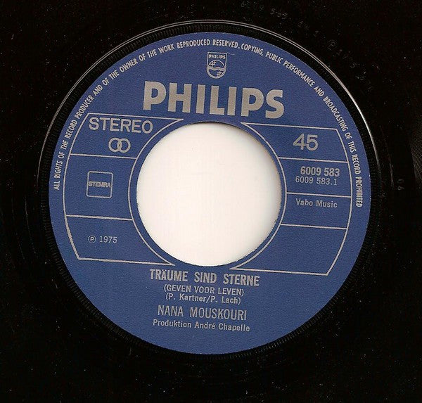 Nana Mouskouri - Traume Sind Sterne 15976 Vinyl Singles Vinyl Goed / Hoes Goed