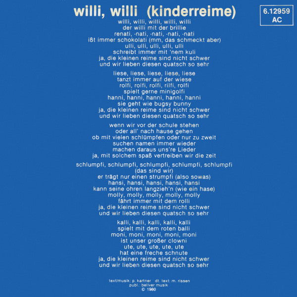 Slumpfe - Willi Willi 17354
