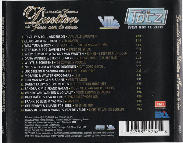 Various - De Mooiste Vlaamse Duetten Uit Tien Om Te Zien (CD) 70648 Compact Disc Goede Staat