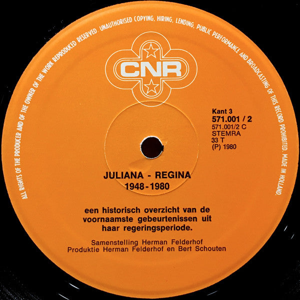 Various - Juliana Regina 1948 - 1980 (LP) 40786 Vinyl LP JUKEBOXSINGLES.NL   