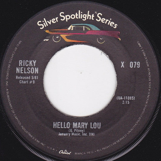 Ricky Nelson - Hello Mary Lou 42410 Vinyl Singles Vinyl Goed / Hoes Generic