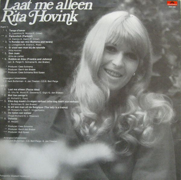 Rita Hovink - Laat Me Alleen (LP) 52305 Vinyl LP Vinyl Goed / Hoes Goed