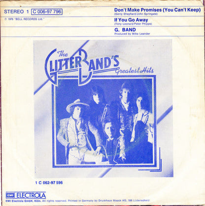 Glitter Band - Don't Make Promises (You Can't Keep) 33099 (B) Vinyl Singles Vinyl Goed / Hoes Goed