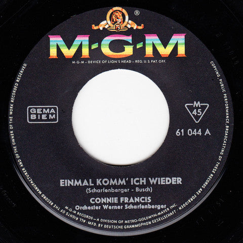 Connie Francis - Einmal Komm' Ich Wieder 42342 Vinyl Singles Vinyl Goed / Hoes Generic
