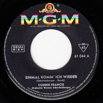 Connie Francis - Einmal Komm' Ich Wieder 42342 Vinyl Singles Vinyl Goed / Hoes Generic