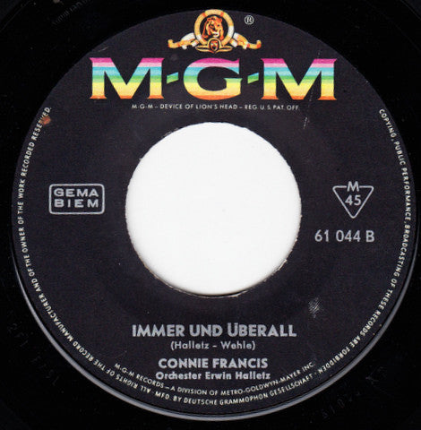 Connie Francis - Einmal Komm' Ich Wieder 42342 Vinyl Singles Vinyl Goed / Hoes Generic