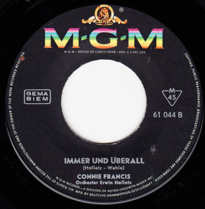 Connie Francis - Einmal Komm' Ich Wieder 42342 Vinyl Singles Vinyl Goed / Hoes Generic