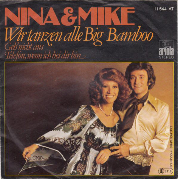 Nina & Mike - Wir Tanzen Alle Big Bamboo 22434 Vinyl Singles Vinyl Goed / Hoes Goed
