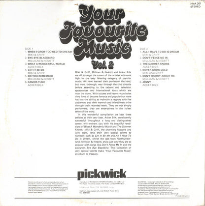 Millican &amp; Nesbitt / Miki &amp; Griff / Acker Bilk – Ihre Lieblingsmusik, Vol. 2 (LP) 50361