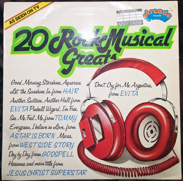 Unknown Artist - 20 Rock Musical Greats (LP) 52019 Vinyl LP Vinyl Goed / Hoes Goed