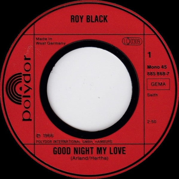Roy Black - Gute Nacht, meine Liebe 30619