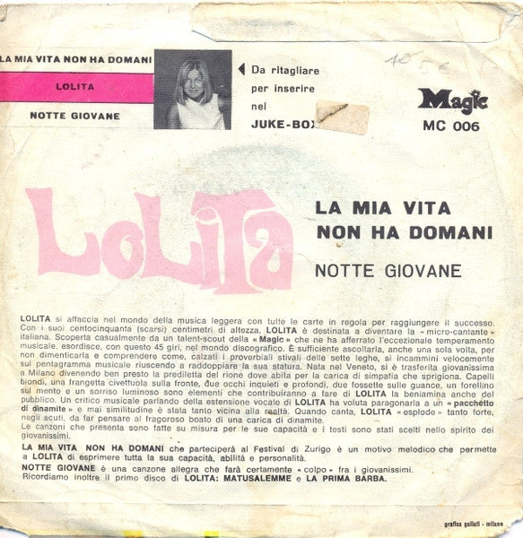 Lolita - La Mia Vita Non Ha Domani 17494