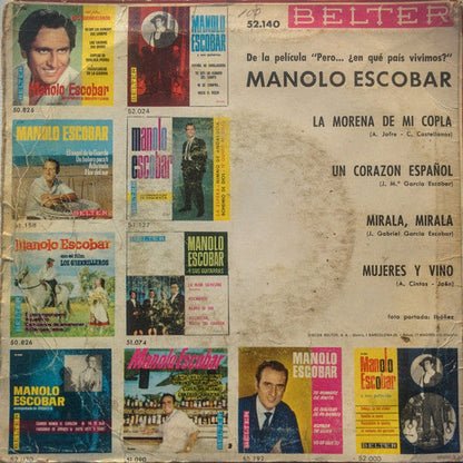 Manolo Escobar - La Morena De Mi Copla 40707 Vinyl Singles EP Vinyl Goed / Hoes Goed