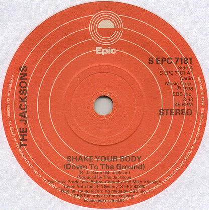 Jacksons - Shake Your Body (Down To Ground) 39226