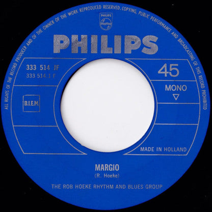 Rob Hoeke Rhythm & Blues Group - Margio 42329 Vinyl Singles Vinyl Goed / Hoes Generic