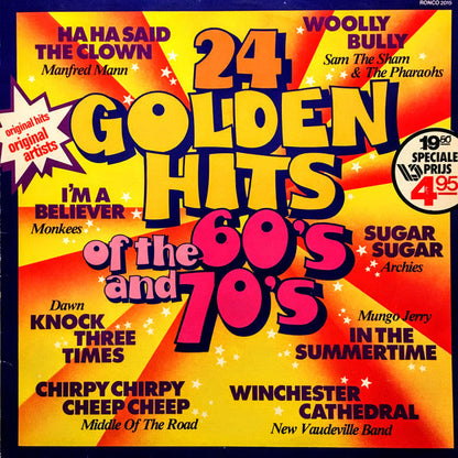 Various - Fun Rock - 24 Golden Hits Of The 60's And The 70's (LP) 52046 Vinyl LP Vinyl Goed / Hoes Goed