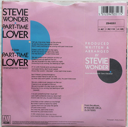Stevie Wonder - Teilzeitliebhaber 36123