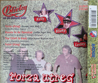 Blieky En De Bunnik Side - Forza Utreg (CD) 70942 Compact Disc Single Goede Staat