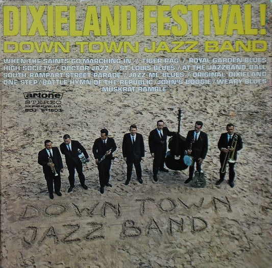 Down Town Jazz Band - Dixieland Festival (LP) Vinyl LP Vinyl Zeer Goed / Hoesje Goed "VINYLSINGLES.NL"