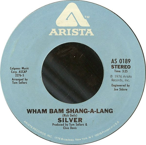 Silver - Wham Bam Shang-A-Lang 31424