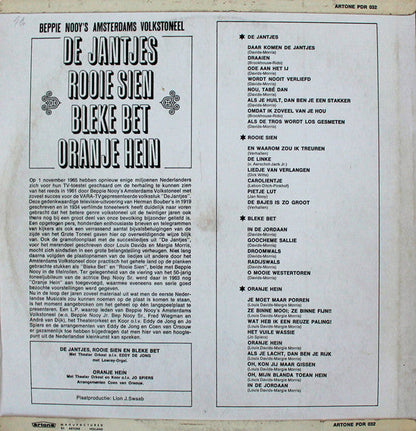 Beppie Nooys Amsterdam Folk Theater – The Jantjes – Red Sien – Pale Bet – Orange Hein (LP) 50540