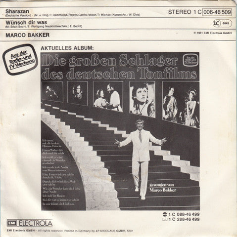 Marco Bakker - Sharazan 25269 Vinyl Singles Vinyl Goed / Hoes Goed