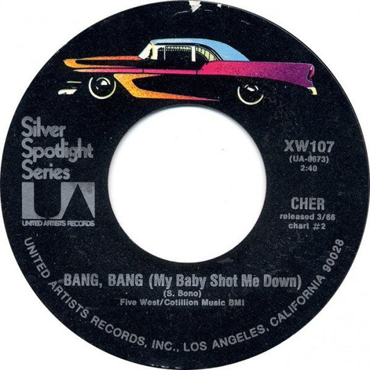 Cher - Bang Bang (My Baby Shot Me Down) Vinyl Singles Vinyl Zeer Goed / Hoesje Generic "VINYLSINGLES.NL"