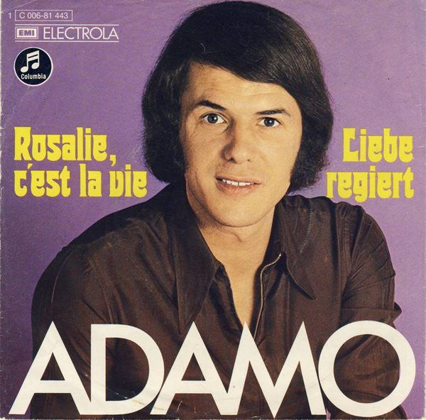 Adamo - Rosalie, C'est La Vie Vinyl Singles Vinyl Goed / Hoes Goed
