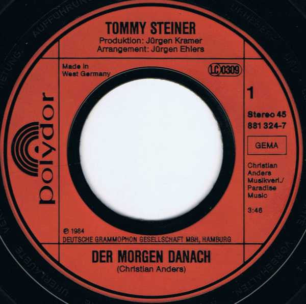 Tommy Steiner - Der Morgen Danach 21548