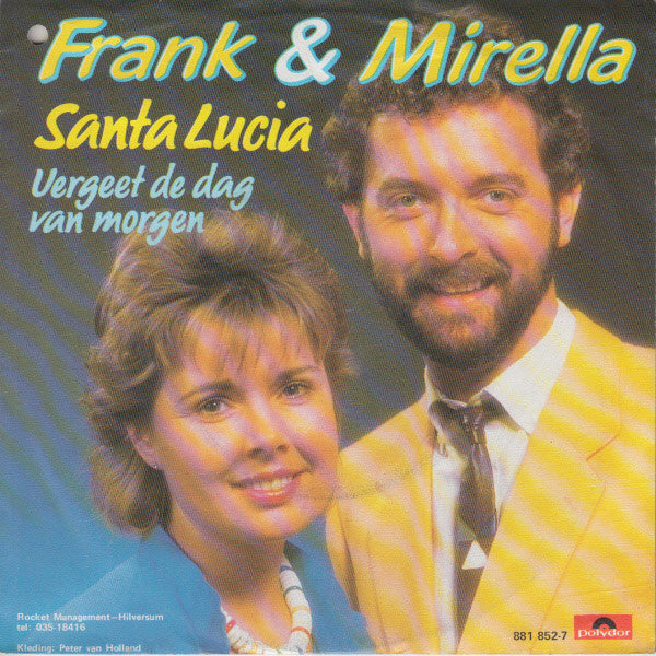Frank & Mirella - Santa Lucia 24979 Vinyl Singles Vinyl Zeer Goed / Hoesje Goed "VINYLSINGLES.NL"