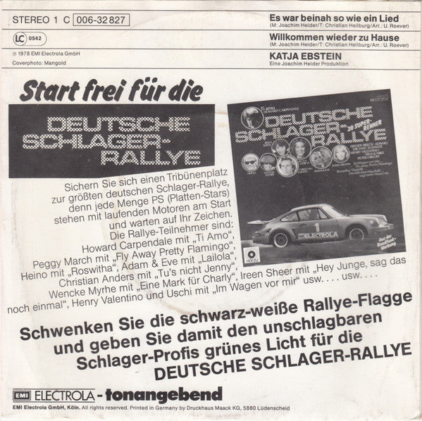 Katja Ebstein - Es War Beinah So Wie Ein Lied 40721 Vinyl Singles Vinyl Goed / Hoes Goed