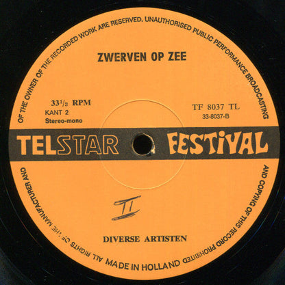 Various - Johnny Hoes Presenteert: Zwerven Op Zee (LP) 52192 Vinyl LP Vinyl Goed / Hoes Goed