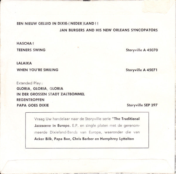 Jan Burgers And His New Orleans Syncopators - Midnight In Moscow 17223 Vinyl Singles Vinyl Goed / Hoes Generic