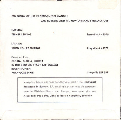 Jan Burgers And His New Orleans Syncopators - Midnight In Moscow 17223 Vinyl Singles Vinyl Goed / Hoes Generic