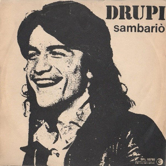 Drupi - Sambariò 30166 Vinyl Singles Vinyl Zeer Goed / Hoesje Goed "VINYLSINGLES.NL"