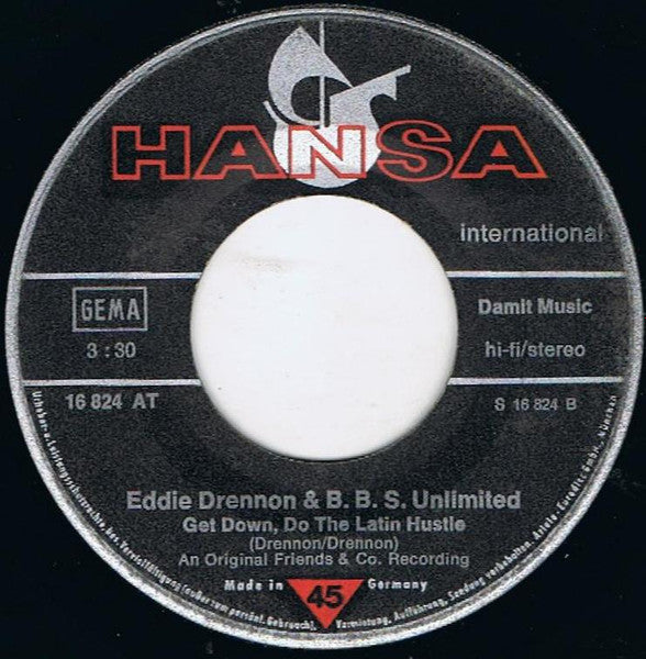 Eddie Drennon & The B.B.S. Unlimited - Let's Do The Latin Hustle 41527 Vinyl Singles Vinyl Goed / Hoes Generic