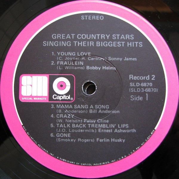 Various - Great Country Stars Singing Their Biggest Hits (LP) 42360 Vinyl LP JUKEBOXSINGLES.NL   