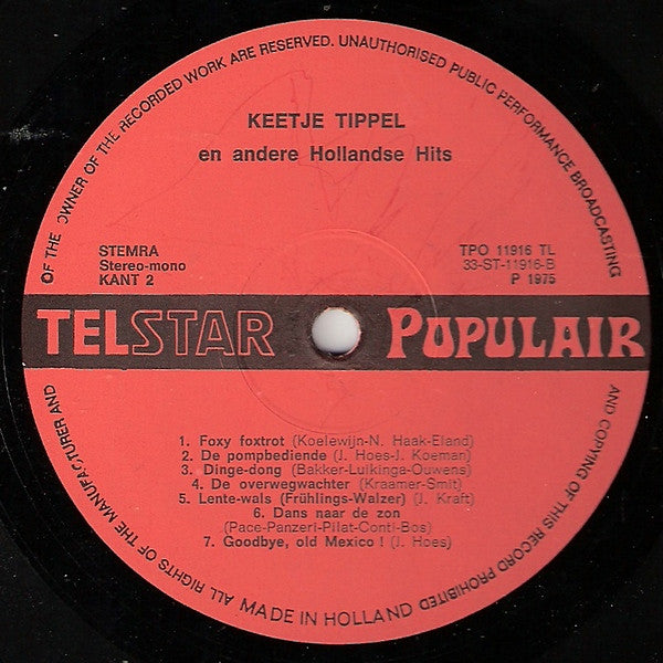 Various - Keetje Tippel En Andere Hollandse Hits (LP) 49595